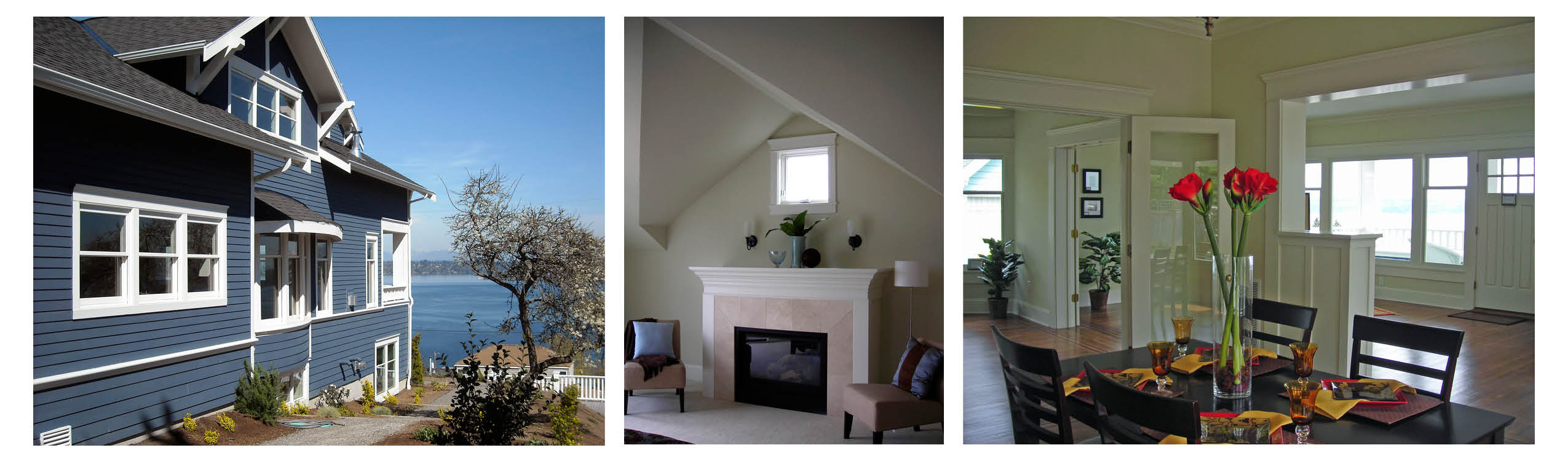 Interior and Exterior at Lake Washington Residence